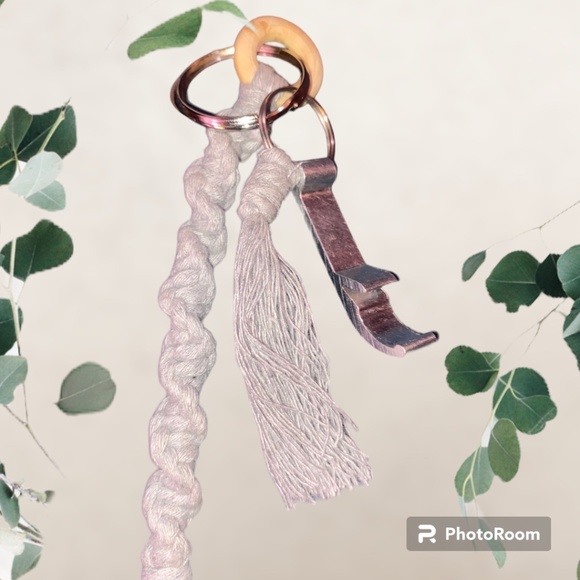 Custom Hand Crafted Fringe Tassle Bottle Opener Keychain Combo - Picture 5 of 5